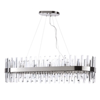 Visconte Coco Large Oval Ceiling Pendant - Satin Nickel