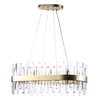 Visconte Coco Oval Ceiling Pendant - Satin Gold