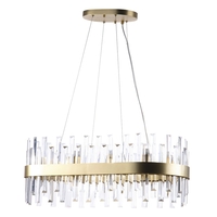 Visconte Coco Oval Ceiling Pendant - Satin Gold
