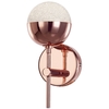 Visconte Corona 1 Light Wall Light with Sparkle Shade - Copper