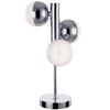 Visconte Corona 3 Light Vertical Spiral Table Lamp - Chrome