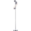 Visconte Corona 6 Light Vertical Spiral Floor Lamp - Chrome