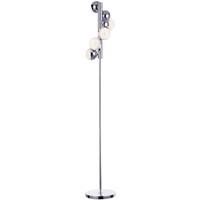Visconte Corona 6 Light Vertical Spiral Floor Lamp - Chrome