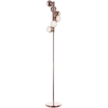 Visconte Corona 6 Light Vertical Spiral Floor Lamp - Copper