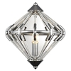 Visconte Corsica 1 Light Glass Rod Wall Light - Chrome