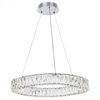 Visconte Crystal Hoop LED Prism Ceiling Pendant - Chrome and Glass