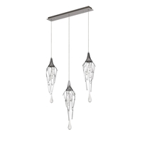 Visconte Efendee 3 Light Ceiling Pendant Bar - Chrome