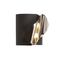 Visconte Eurice Wall Light - Anthracite and Chrome