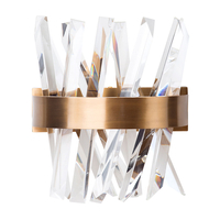 Visconte Flusso 1 Light Wall Light - Antique Brass