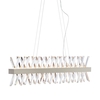 Visconte Flusso Bar Adjustable Ceiling Pendant Light - Satin Nickel