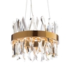 Visconte Flusso Small Round Adjustable Ceiling Pendant Light - Antique Brass