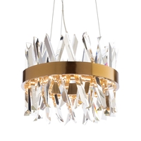 Visconte Flusso Small Round Adjustable Ceiling Pendant Light - Antique Brass