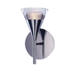 Visconte Gem Conical LED IP44 Rated Wall Light - Chrome