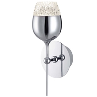 Visconte Goblet 1 Light Wine Glass Style Wall Light - Chrome