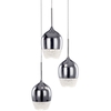 Visconte Goblet 3 Light Wine Glass Style Cluster Ceiling Pendant - Chrome