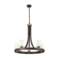 Visconte Gotica 5 Light Ceiling Pendant - Bronze