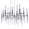 Visconte Helixio 38 Light Round Ceiling Pendant - Chrome