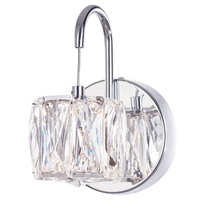 Visconte Ice 1 Light Pendant Wall Light - Chrome