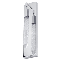 Visconte Krypto-Lampada 1 Light Wall Light - Chrome