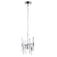 Visconte Krypto-Lampada 12 Light Ceiling Pendant - Chrome