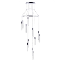 Visconte Krypto-Lampada 12 Light Round Ceiling Pendant - Chrome