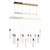 Visconte Krypto-Lampada 13 Light Bar Ceiling Pendant - Gold
