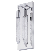 Visconte Krypto-Lampada 2 Light Wall Light - Chrome