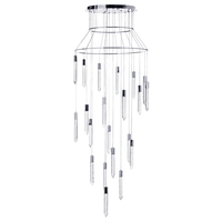 Visconte Krypto-Lampada 21 Light Round Ceiling Pendant - Chrome