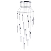 Visconte Krypto-Lampada 21 Light Round Ceiling Pendant - Chrome