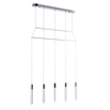 Visconte Krypto-Lampada 5 Light Bar Ceiling Pendant - Chrome