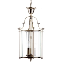 Visconte Lancashire Small 3 Light Ceiling Pendant Lantern - Antique Brass