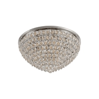 Visconte Maine 12 Light Large Flush Ceiling Light - Chrome