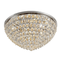 Visconte Maine 12 Light Large Flush Ceiling Light - Chrome