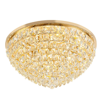 Visconte Maine 12 Light Large Flush Ceiling Light - Gold