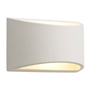Visconte Marseille 1 Light Rectangular Paintable Wall Light - White