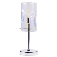Visconte Monet 1 Light Petroleum Tinted Glass Table Lamp - Chrome