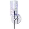 Visconte Monet 1 Light Petroleum Tinted Glass Wall Light - Chrome