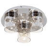 Visconte Monet 3 Light LED Flush Ceiling Light - Champagne