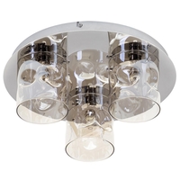 Visconte Monet 3 Light LED Flush Ceiling Light - Champagne