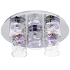 Visconte Monet 5 Light Flush Ceiling Light - Chrome