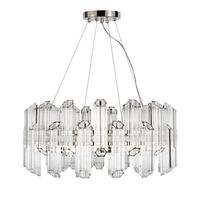 Visconte Napoli 8 Light Ceiling Pendant Light - Nickel
