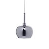 Visconte Normandy 1 Light Glass Ceiling Pendant - Chrome