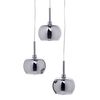 Visconte Normandy 3 Light Glass Ceiling Cluster Pendant - Chrome