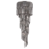 Visconte Ottawa 14 Light Spiral Prism Chandelier - Titanium
