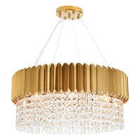 Visconte Pagani 8 Light Single Tier Prism Chandelier - Brass