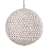 Visconte Roma Large 9 Light Crystal Globe Ceiling Pendant - Chrome