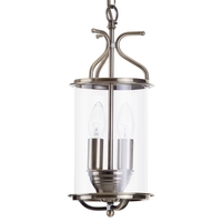 Visconte Salisbury 2 Light Ceiling Pendant Lantern - Antique Brass