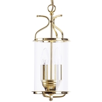 Visconte Salisbury 2 Light Ceiling Pendant Lantern - Polished Brass