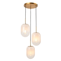 Visconte Scala 3 Light Ceiling Cluster Pendant - Brass