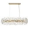 Visconte Scoppio de Stelle 10 Light Oblong Crystal Ceiling Pendant - Gold